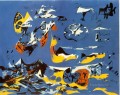 Expresionismo abstracto de Moby Dick azul